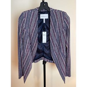 BCBGeneration Blazer Navy Blue Pink White XS NWT